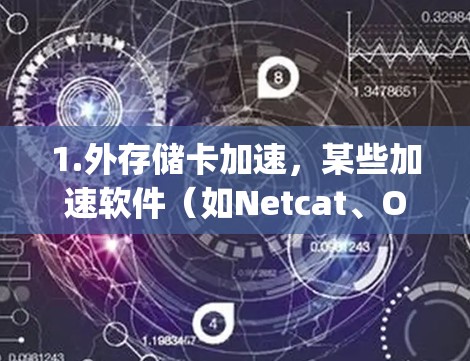 1.外存储卡加速,某些加速软件(如Netcat、OpenVPN等)可以连接到外部存储卡,提供更快的网络连接。如果您的存储卡是外存储卡,这些工具通常都是免费的,但可能需要特定的配置 1.外存储卡加速,某些加速软件(如Netcat、OpenVPN等)可以连接到外部存储卡,提供更快的网络连接。如果您的存储卡是外存储卡,这些工具通常都是免费的,但可能需要特定的配置